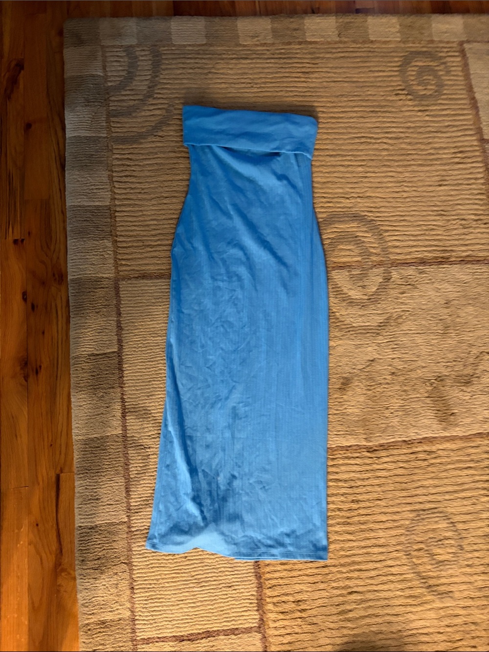 wild fable Strapless Maxi Dress in Bright Blue